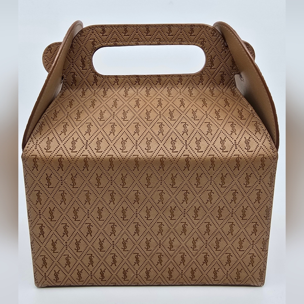 YSL Take-Away Box in Vegetable-Tanned Leather - Picture 3 of 15